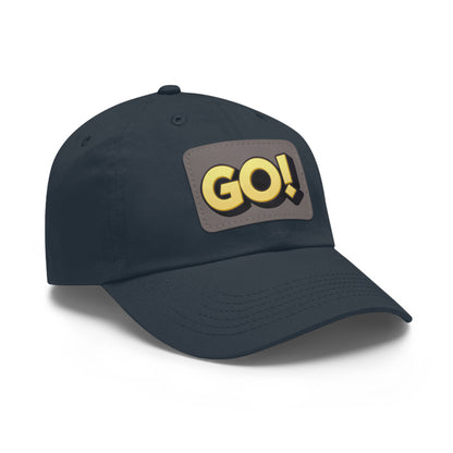 Monopoly Go! Dad Hat with Leather Patch (Rectangle)