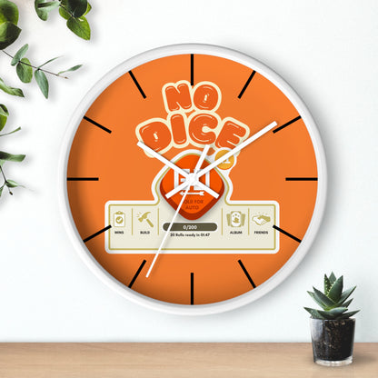 No Dice Wall Clock