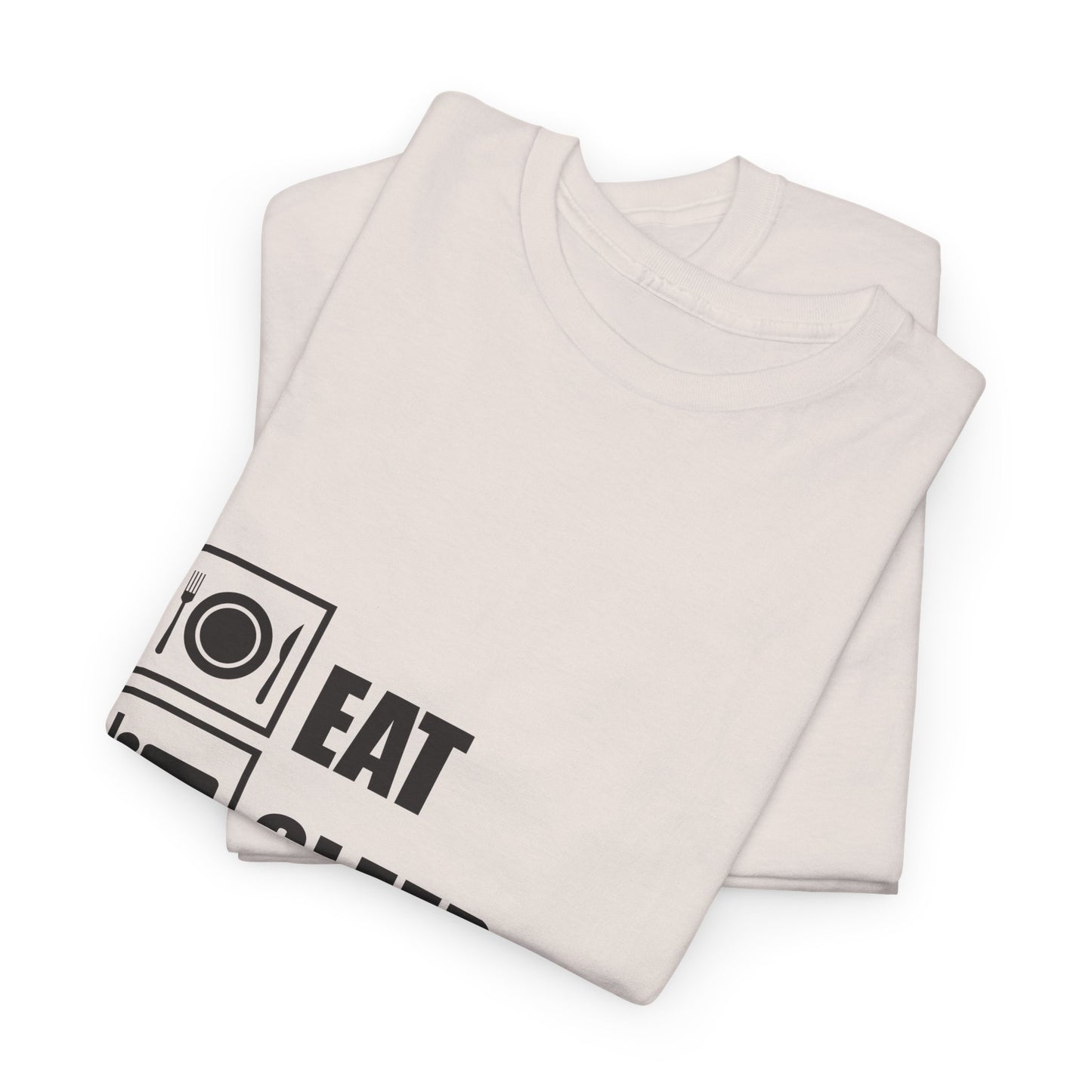 Eat, Sleep, MONOGO!, Repeat. Unisex Heavy Cotton Tee