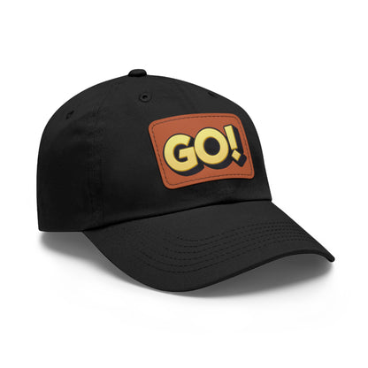 Monopoly Go! Dad Hat with Leather Patch (Rectangle)