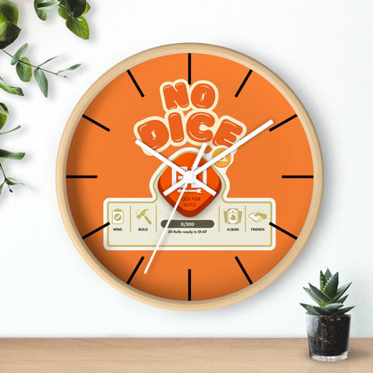 No Dice Wall Clock