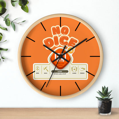 No Dice Wall Clock