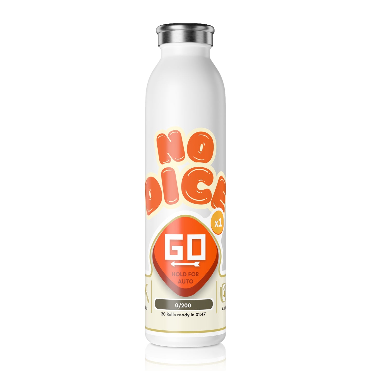 No Dice Slim Water Bottle