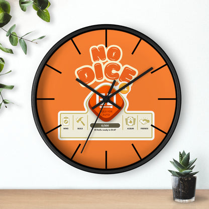 No Dice Wall Clock