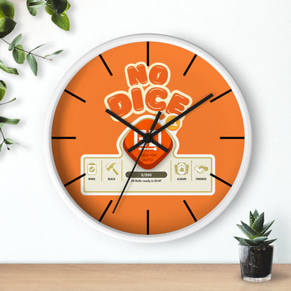 No Dice Wall Clock