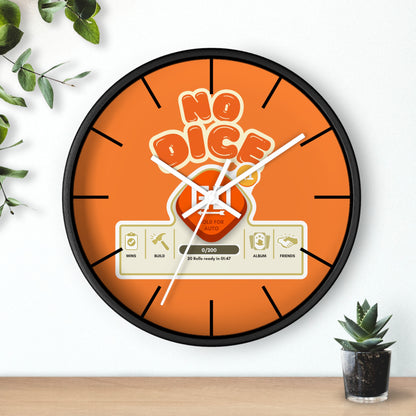 No Dice Wall Clock