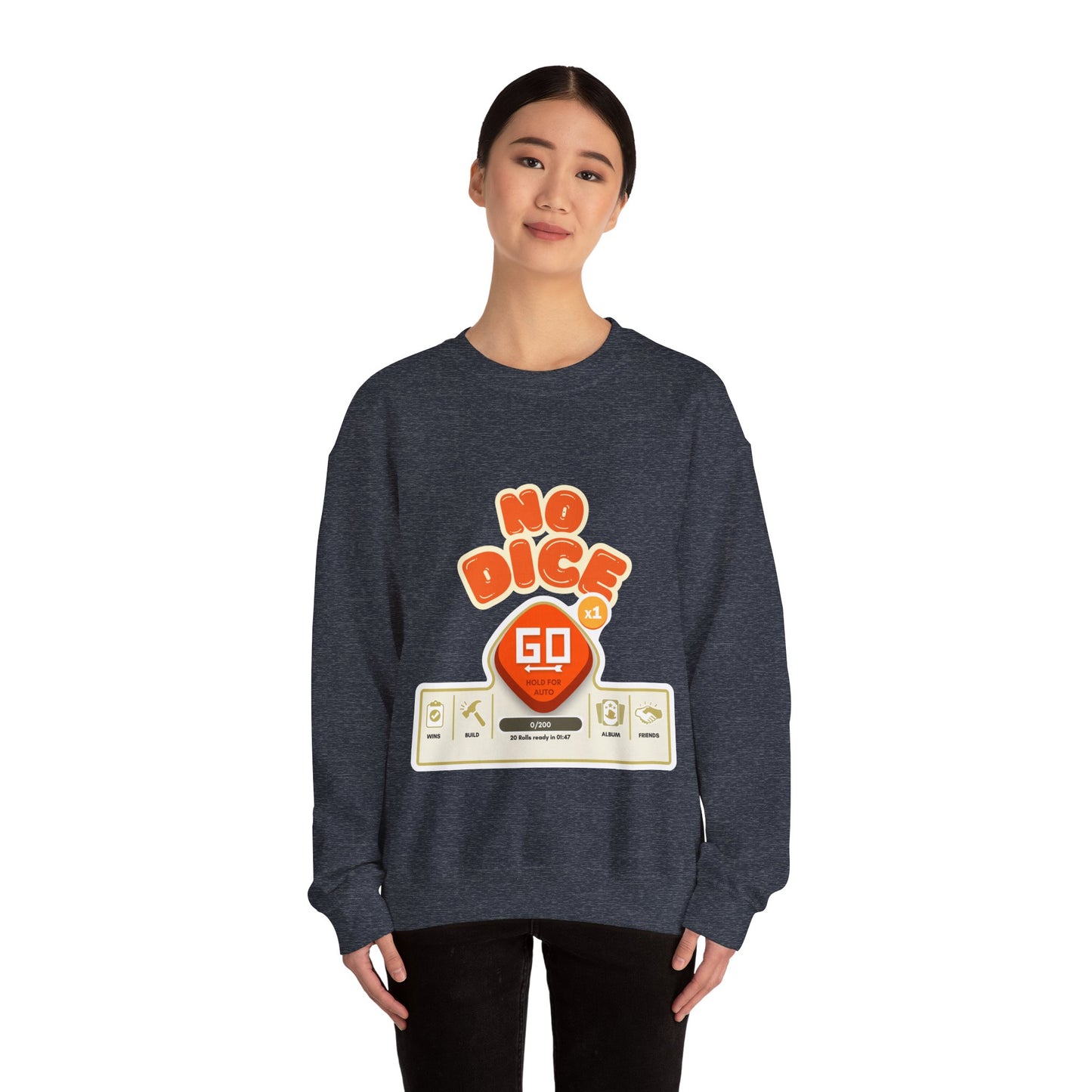 No Dice, Unisex Heavy Blend™ Crewneck Sweatshirt