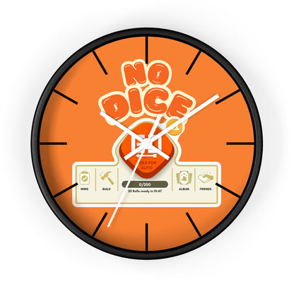 No Dice Wall Clock